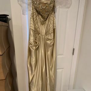Gold dress